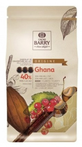 Шоколад кувертюр молочный GHANA,40,5%, 1 кг