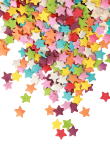 Посыпка сахарная ЗВЕЗДОЧКИ разноцветные №349/1, 100 г