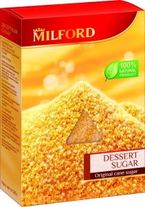 Коричневый тростниковый нерафинированный сахар "MILFORD", 500 г 