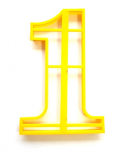 Форма для вырезания коржей Цифра 1, d=19 см