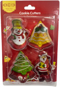 Набор форм для вырезания печенья Новый год, 4 шт Набор форм для вырезания печенья Новый год, 4 шт