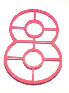 Форма для вырезания коржей Цифра 8, d=21 см