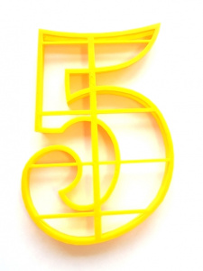 Форма для вырезания коржей Цифра 5, d=19 см