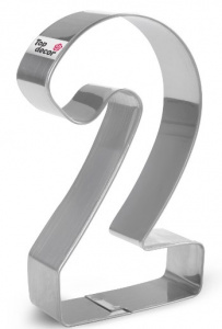 Форма для вырезания печенья ЦИФРА "2", 11,2*6,8 см,