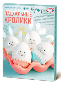Набор для декорирования яиц "от Кутюр" Пасхальные кролики, 1 шт Набор для декорирования яиц "от Кутюр" Пасхальные кролики, 1 шт