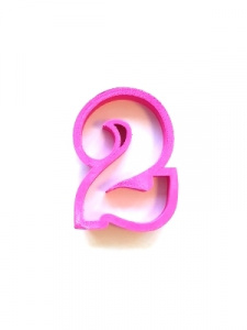 Форма для вырезания печенья Цифра 2, d=8 см