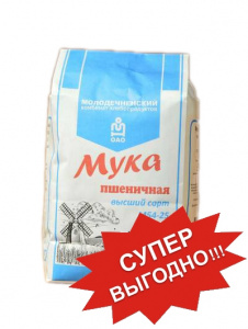 Мука пшеничная высший сорт М 54-25, 1 кг
