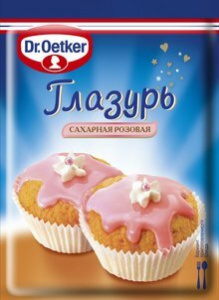 Глазурь сахарная РОЗОВАЯ Dr. Oetker, 100 г