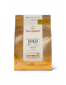 Шоколад Белый со вкусом карамели 30,4% Gold Barry Callebaut, 2,5 кг