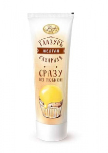 Помадка сахарная "Сахарная глазурь" желтая Парфэ, 120 г