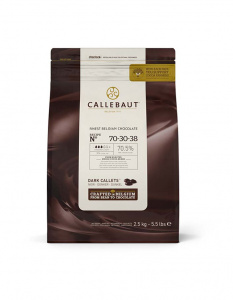 Шоколад Горький 70,5% в каллетах Barry Callebaut, 2,5 кг