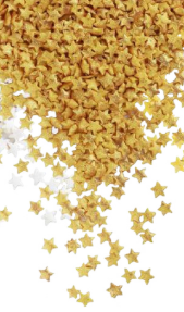 Посыпка сахарная Звездочки МИНИ (золотые), 100 г