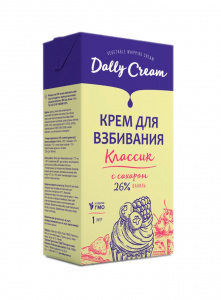 Сливки Dally Cream 26% на растительных маслах с ароматом ванили, 1 л