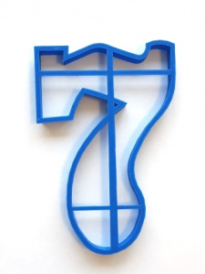 Форма для вырезания коржей Цифра 7, d=19 см Форма для вырезания коржей Цифра 7, d=19 см