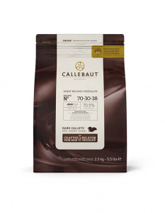 Шоколад Горький 70,5% в каллетах Barry Callebaut, 2,5 кг 