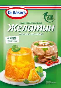 Желатин говяжий пищевой Dr.Bakers, 20 г
