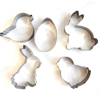 Формы металлические для вырезания печенья Пасха 7 см, 5 шт