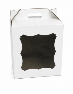 Коробка-чемодан 26*26*30 см для торта с окном