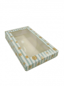 Коробка для печенья Голубые полосы на 5 шт.