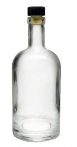 Стеклянная бутылка с пробкой "Домашняя", 500 мл