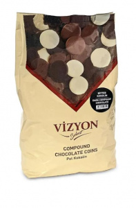 Шоколад Темный 50% в каллетах Vizyon Select, 2,5 кг Шоколад Темный 50% в каллетах Vizyon Select, 2,5 кг