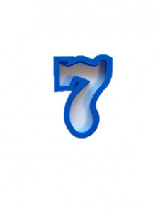 Форма для вырезания печенья Цифра 7, d=8 см