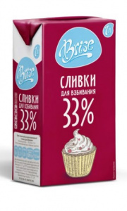 Сливки для взбивания Brise 33%, 1 л