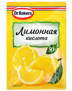 Лимонная кислота пищевая Dr.Bakers, 50 г