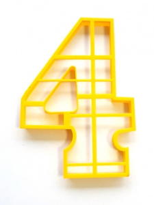 Форма для вырезания коржей Цифра 4, d=19 см Форма для вырезания коржей Цифра 4, d=19 см