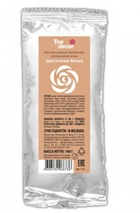 Мастика сахарная ванильная цветочная белая Топ Продукт 100 г