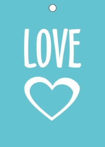 Бирка LOVE, 5*7 см