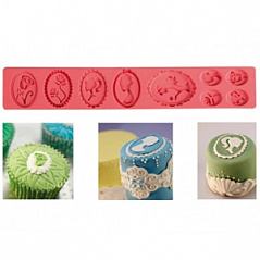 Силиконовый молд БОРДЮРНЫЙ КАМЕЯ Pavoni, 30х5 см