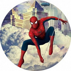 Вафельная картинка Spiderman, d=20 см