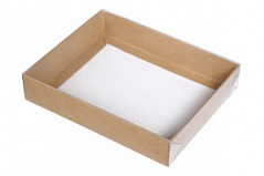 Коробка для конфет с прозрачной крышкой, 14*10,5*2,5 см