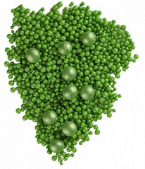 Шарики зерновые в глазури Жемчуг зеленый №107, 90 г