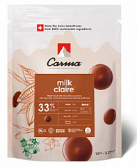 Шоколад Молочный 33% в монетах CLAIRE CARMA Barry Callebaut, 1,5 кг