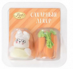 Сахарные фигурки (Заяц с морковкой), 15 г