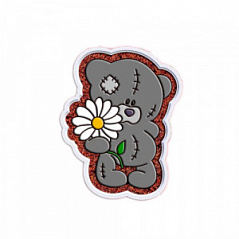 Набор для вырезания печенья: форма и трафарет Мишка с цветами, d=10 см Набор для вырезания печенья: форма и трафарет Мишка с цветами, d=10 см