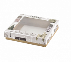 Коробка для конфет Снегопад на 15 шт., 15*15*3 см Коробка для конфет Снегопад на 15 шт., 15*15*3 см