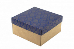 Коробка для подарков Бронзовый орнамент, 20*20*10 см