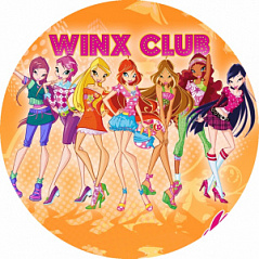 Вафельная картинка Клуб Winx, d=20 см