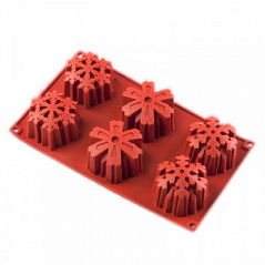 Силиконовая форма Снежинки (6 фигур)