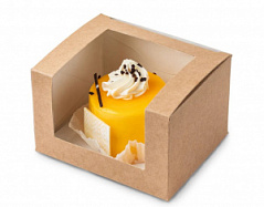 Коробка для кекса/зефира OSQ SHOW BOX S, 13*11*8 см