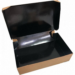 Коробка для торта Крафт/Черная CAKE 1900 23*14*6 см