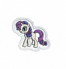 Набор для вырезания печенья: форма и трафарет Пони Рарити, d=9 см