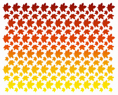 Вафельные Осенние листья цветные, 28 шт