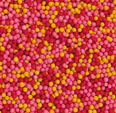 Посыпка (Nature) Шарики желтые/розовые/сиреневые, 100 г