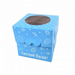 Коробка для кулича Пасхальная 10*10*10 см