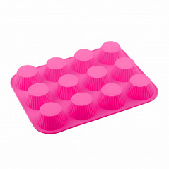 Форма силиконовая для кекса, 12 ячеек Форма силиконовая для кекса, 12 ячеек
