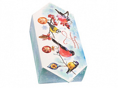 Коробка картонная “Снегири” 14,6*9,3*5,3 см